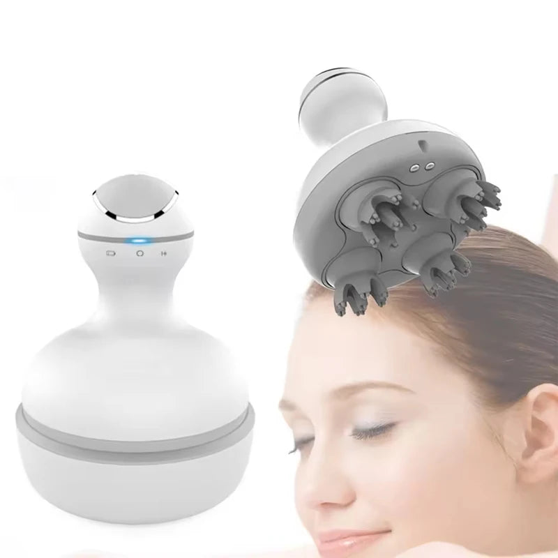 Electric Scalp Silicone Head Massager