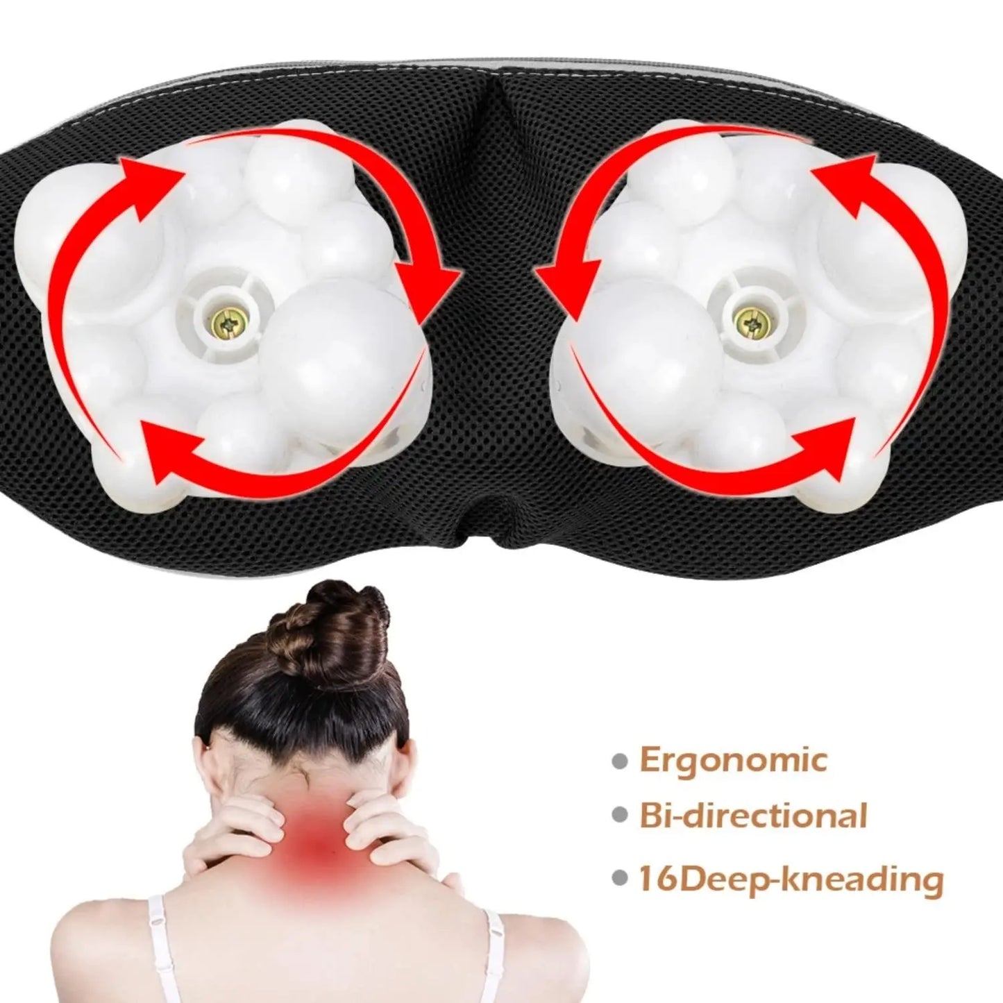 3D Kneading & Shiatsu Massager