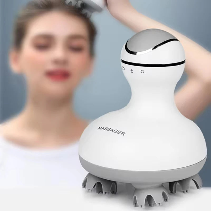 Electric Scalp Silicone Head Massager