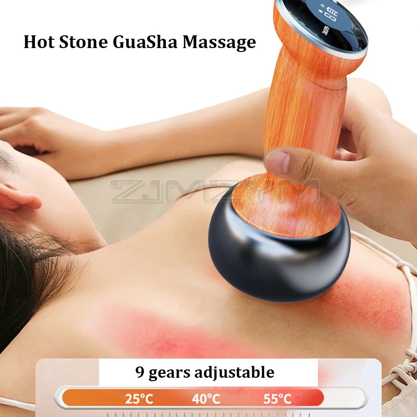 Electric Hot Stone GuaSha Massager